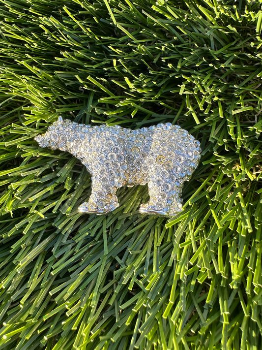 Estée Lauder sparkling Polar Bear Solid Perfume Compact Trinket