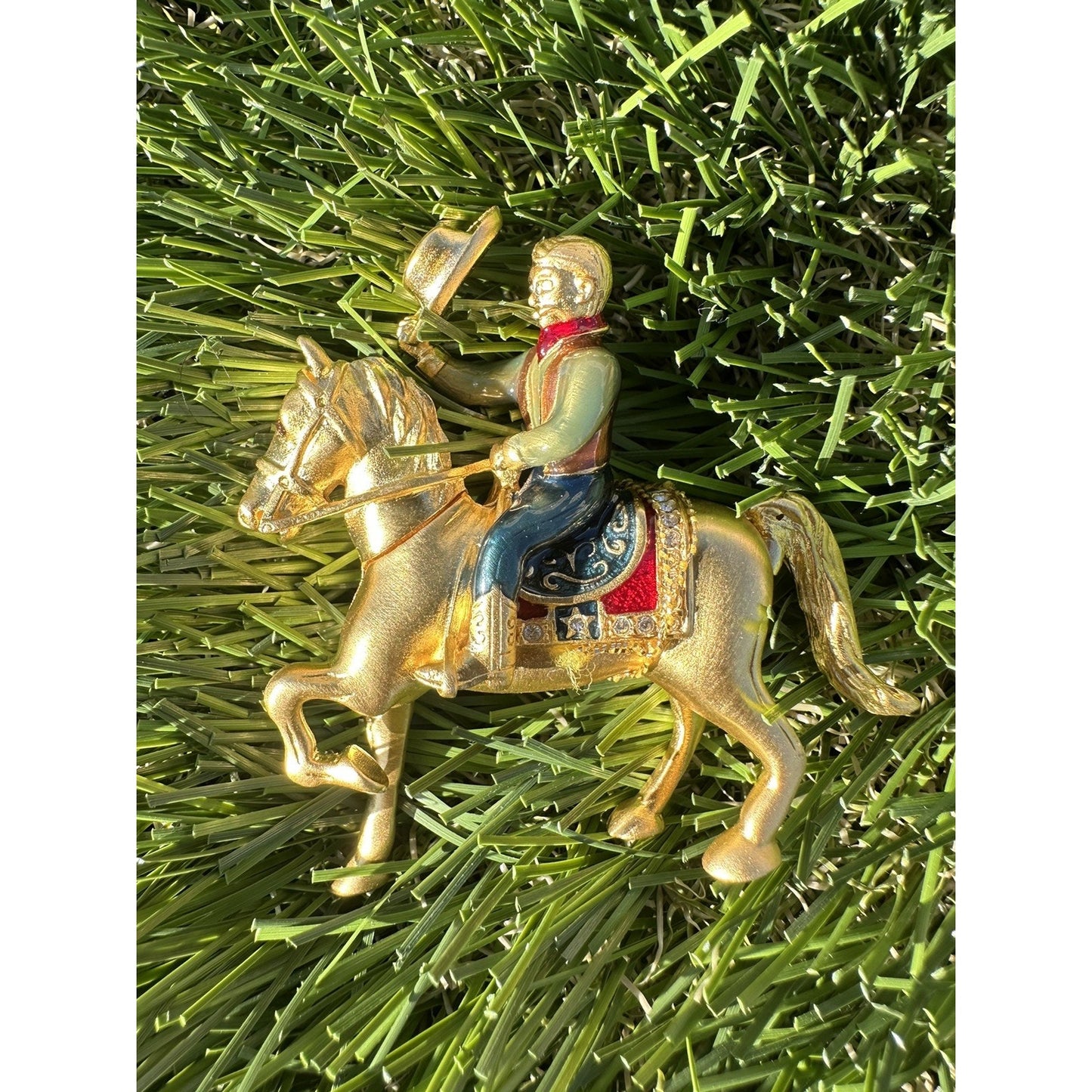 ⭐️Estee Lauder “Rodeo Cowboy” Solid Perfume Compact Equestrian⭐️