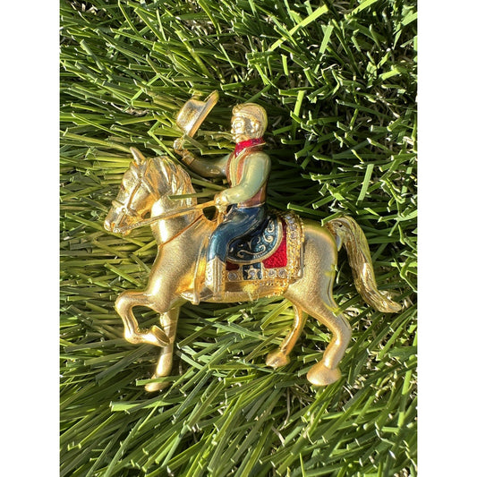⭐️Estee Lauder “Rodeo Cowboy” Solid Perfume Compact Equestrian⭐️