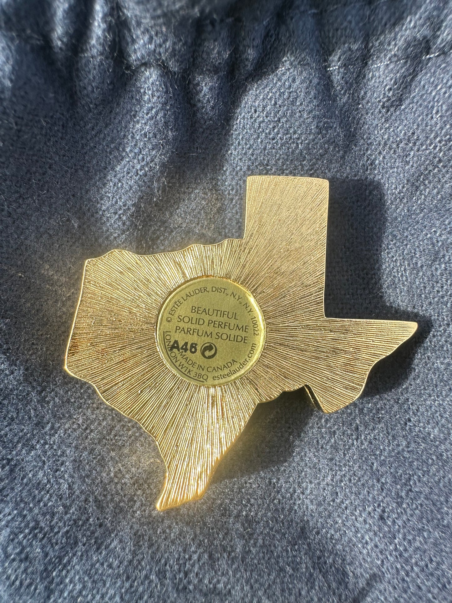 Estée Lauder Lone Star State Solid Perfume Compact Trinket