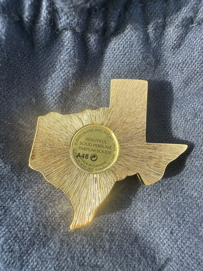 Estée Lauder Lone Star State Solid Perfume Compact Trinket