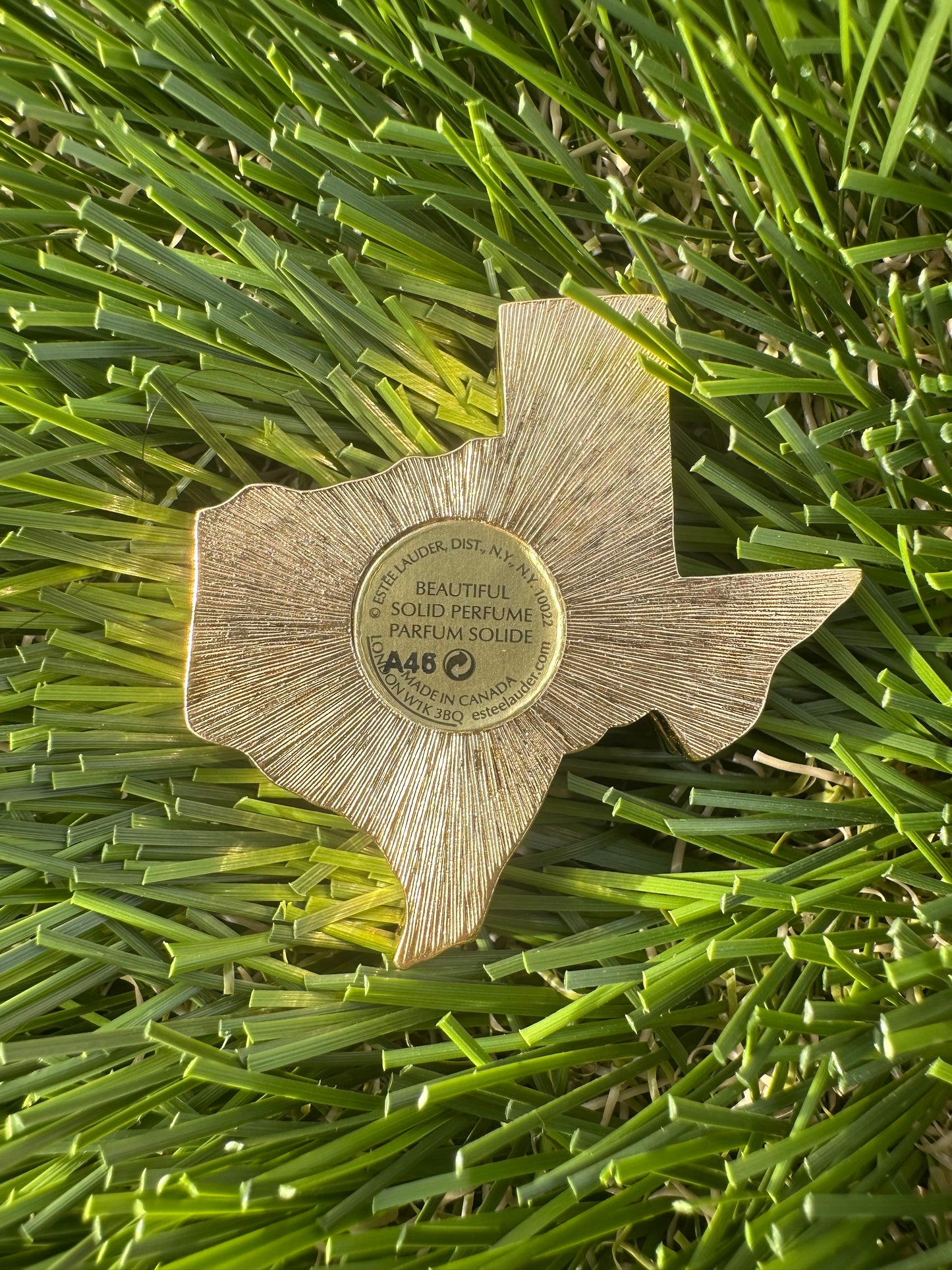 Estée Lauder Lone Star State Solid Perfume Compact Trinket