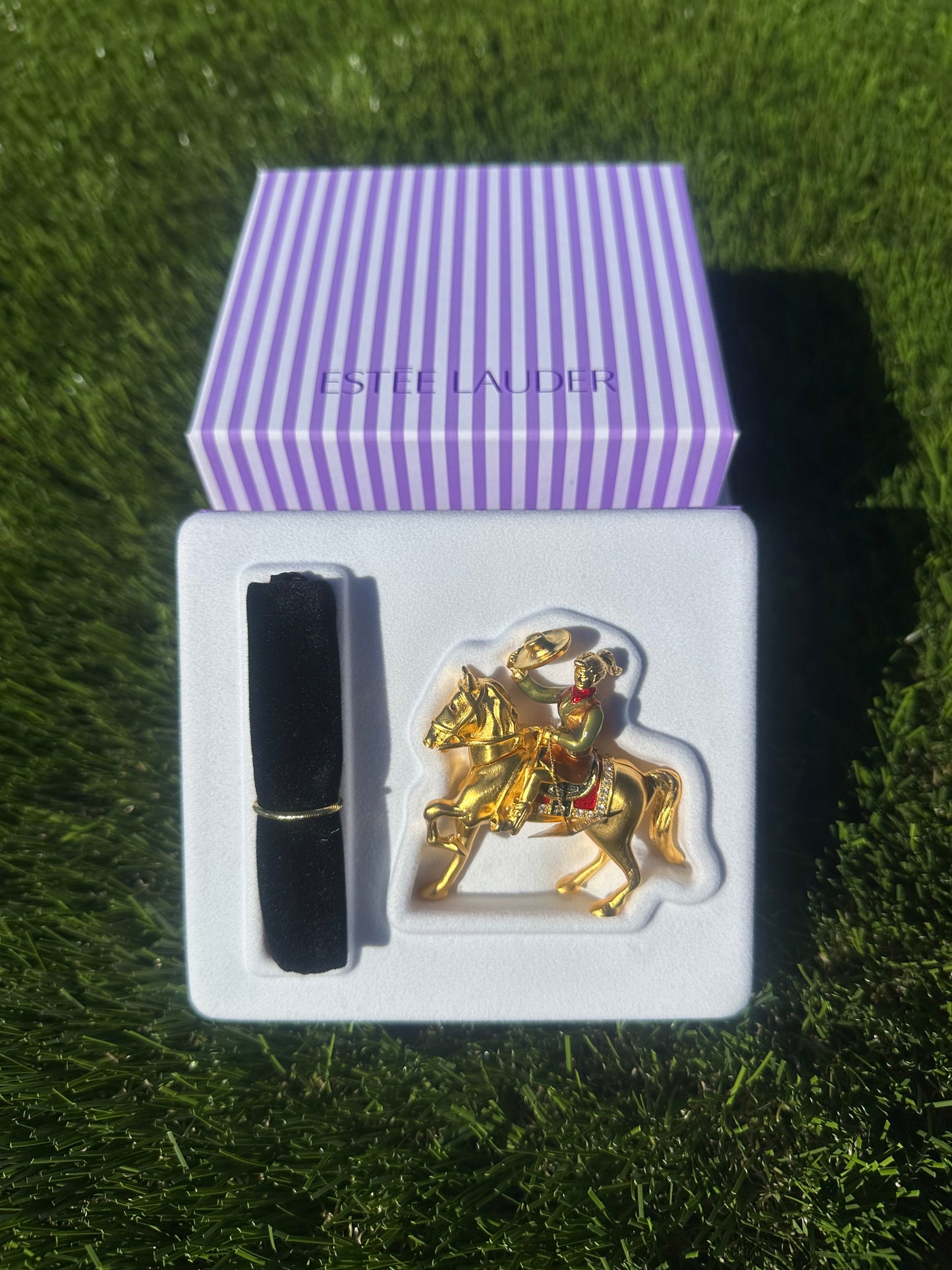 Estée Lauder Rodeo Cowgirl Perfume Compact Trinket