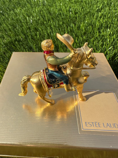 Estée Lauder Cowboy Solid Perfume Compact Trinket