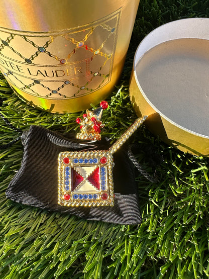 RARE Estée Lauder Jack in the Box Perfume Compact Trinket