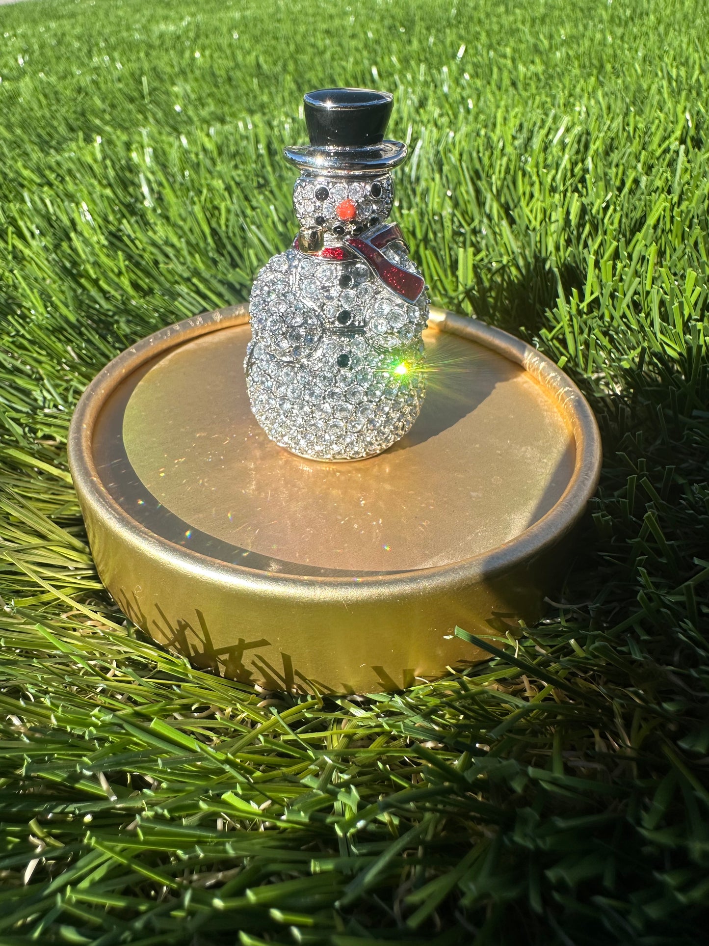 Estée Lauder Sparkling Snowman Compact Perfume Trinket