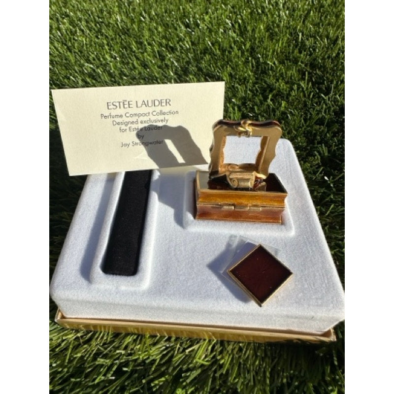 ESTEE LAUDER PERFUME COMPACT RARE 2002 ROMANTIC EDITION MIBB ~ BEAUTIFUL