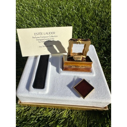 ESTEE LAUDER PERFUME COMPACT RARE 2002 ROMANTIC EDITION MIBB ~ BEAUTIFUL