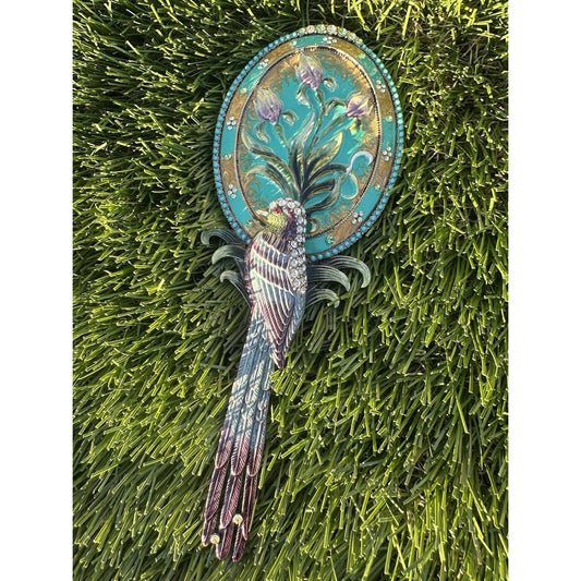 ⭐️ Two's Company Mandalay Austrian Crystal Hand Mirror⭐️