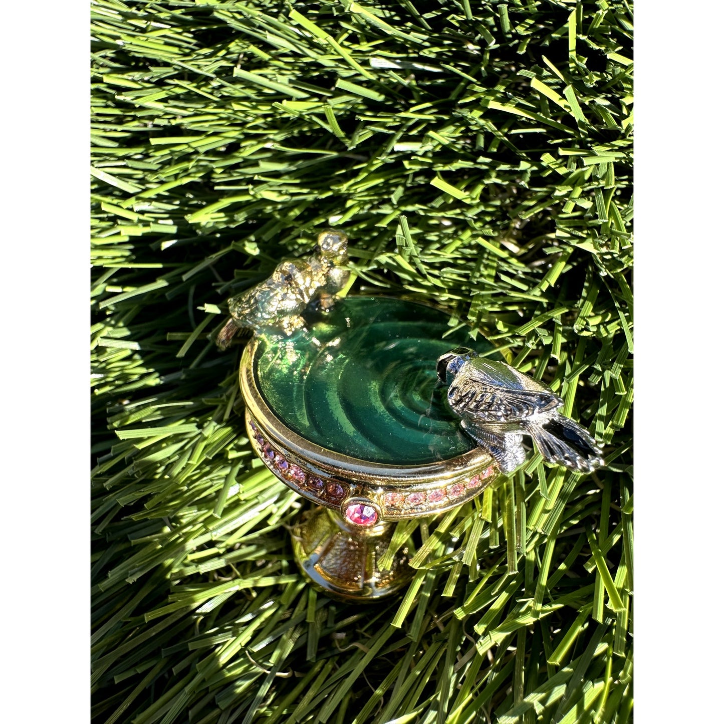⭐️Estee Lauder Solid Perfume Compact Bird Bath Birdbath⭐️