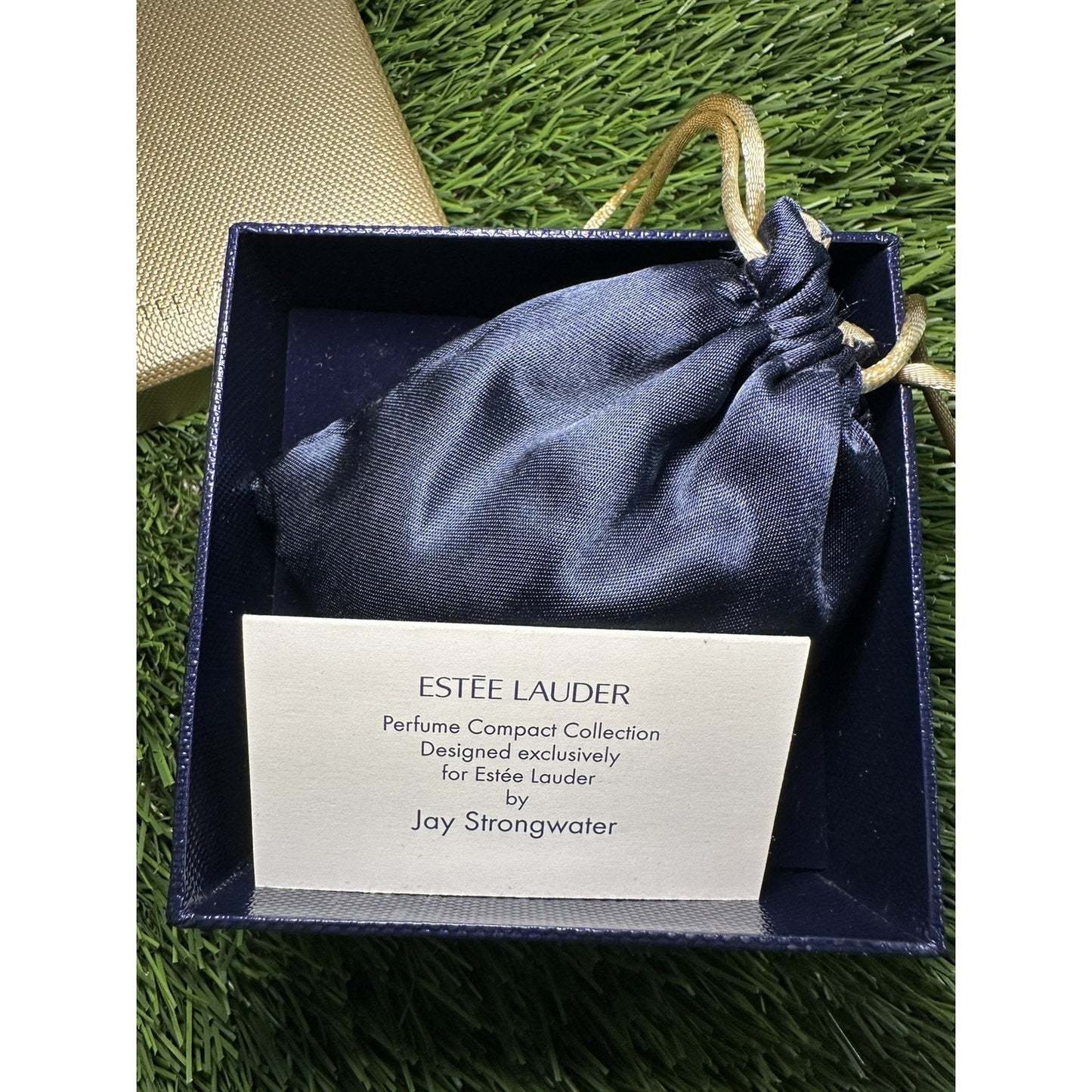 2004 ESTEE LAUDER JAY STRONGWATER TULIP QUARTET SOLID PERFUME COMPACT RARE