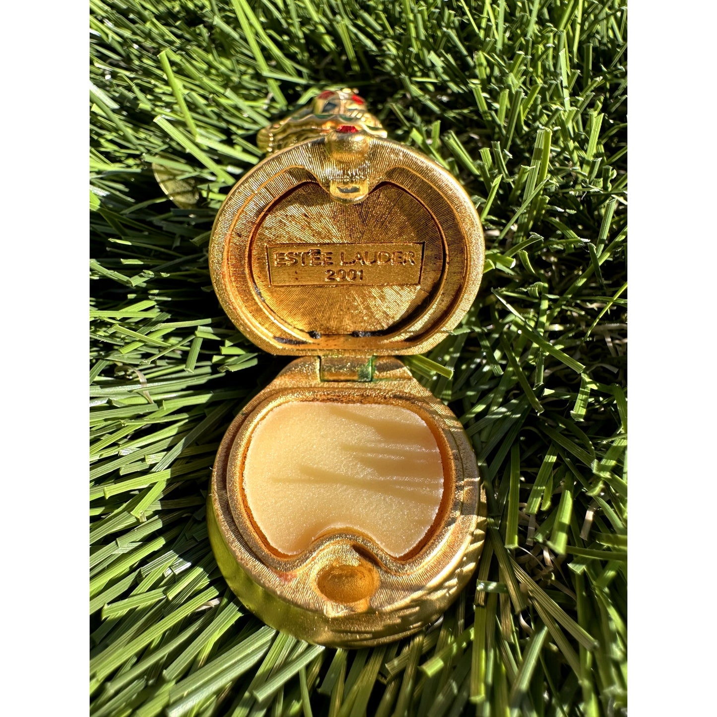 ⭐️ Estée Lauder Sparkly "Golden Pirouette" Solid Perfume Compact⭐️