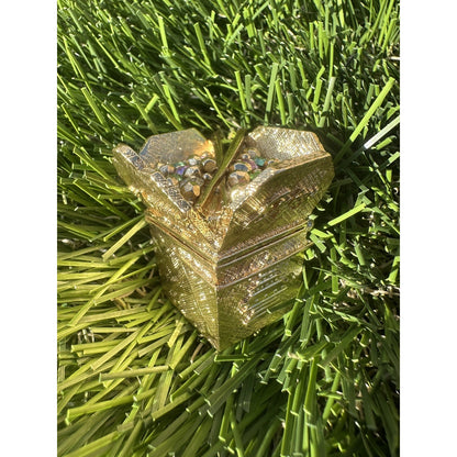 ⭐️2009 Estee Lauder PLEASURES "GLIMMERING TAKE OUT" Solid Perfume Compact⭐️