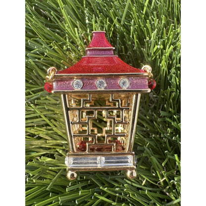 NIB Estee Lauder 2009 Jeweled Lantern Solid Perfume Compact Pure White Linen NEW
