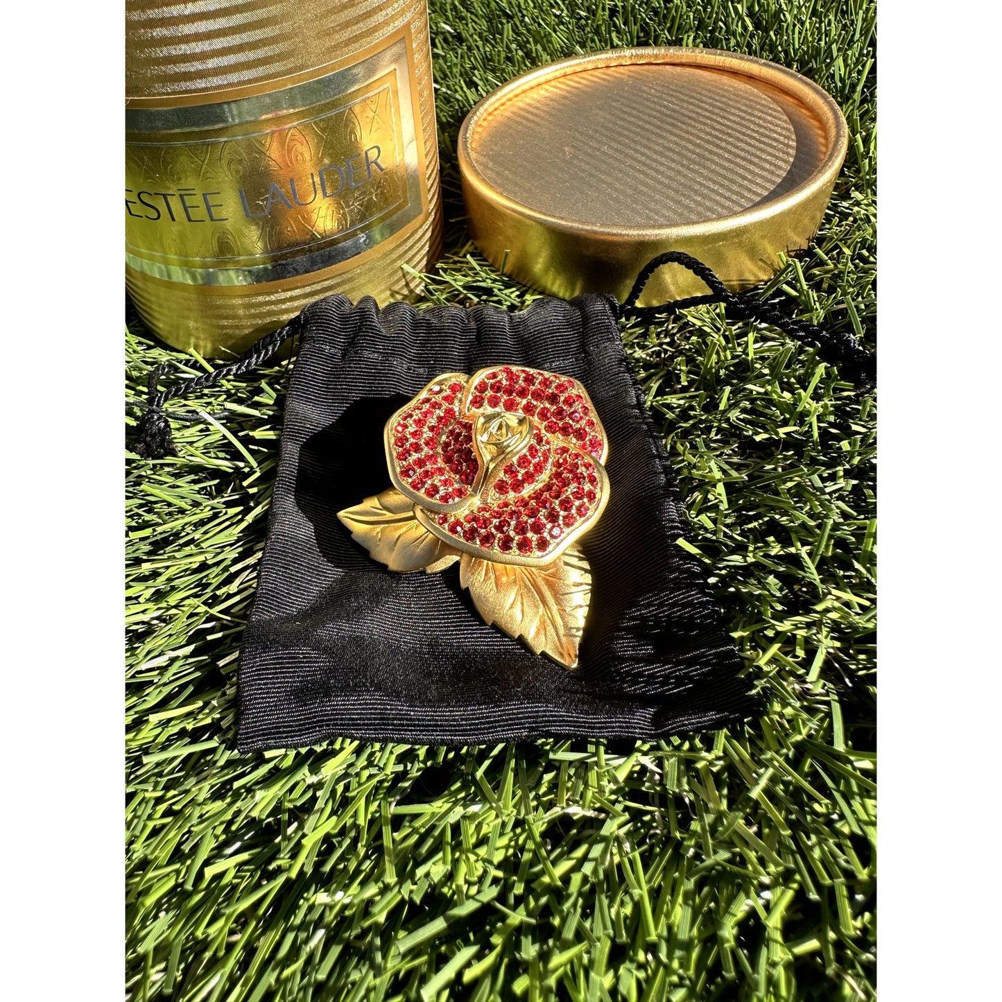 Estee Lauder 'Beautiful Red Rose' Solid Perfume Compact