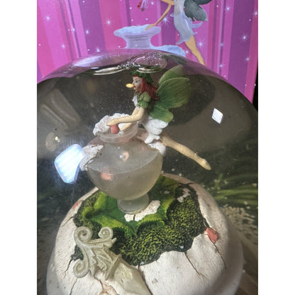 Vintage Nordstrom Exclusive Holiday 2002 Holly Frost Enchanted Beauty Snow Globe