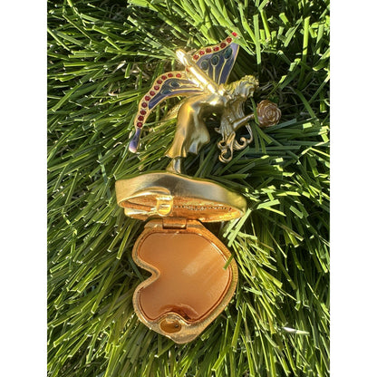 ⭐️Estee Lauder PLEASURES "ENCHANTED FAIRY" Solid Perfume Compact with Pouch⭐️