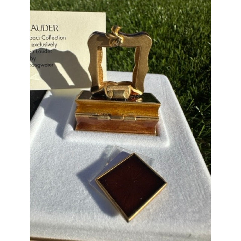 ESTEE LAUDER PERFUME COMPACT RARE 2002 ROMANTIC EDITION MIBB ~ BEAUTIFUL