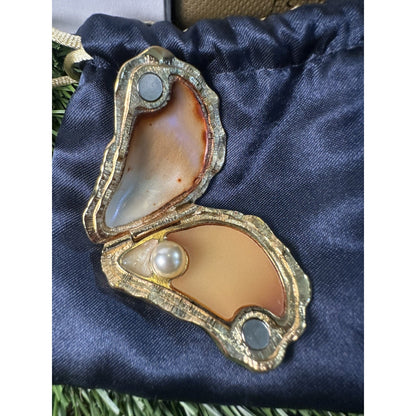 2005 Estee Lauder Limited Edition OPULENT OYSTER Solid Perfume Compact Boxes