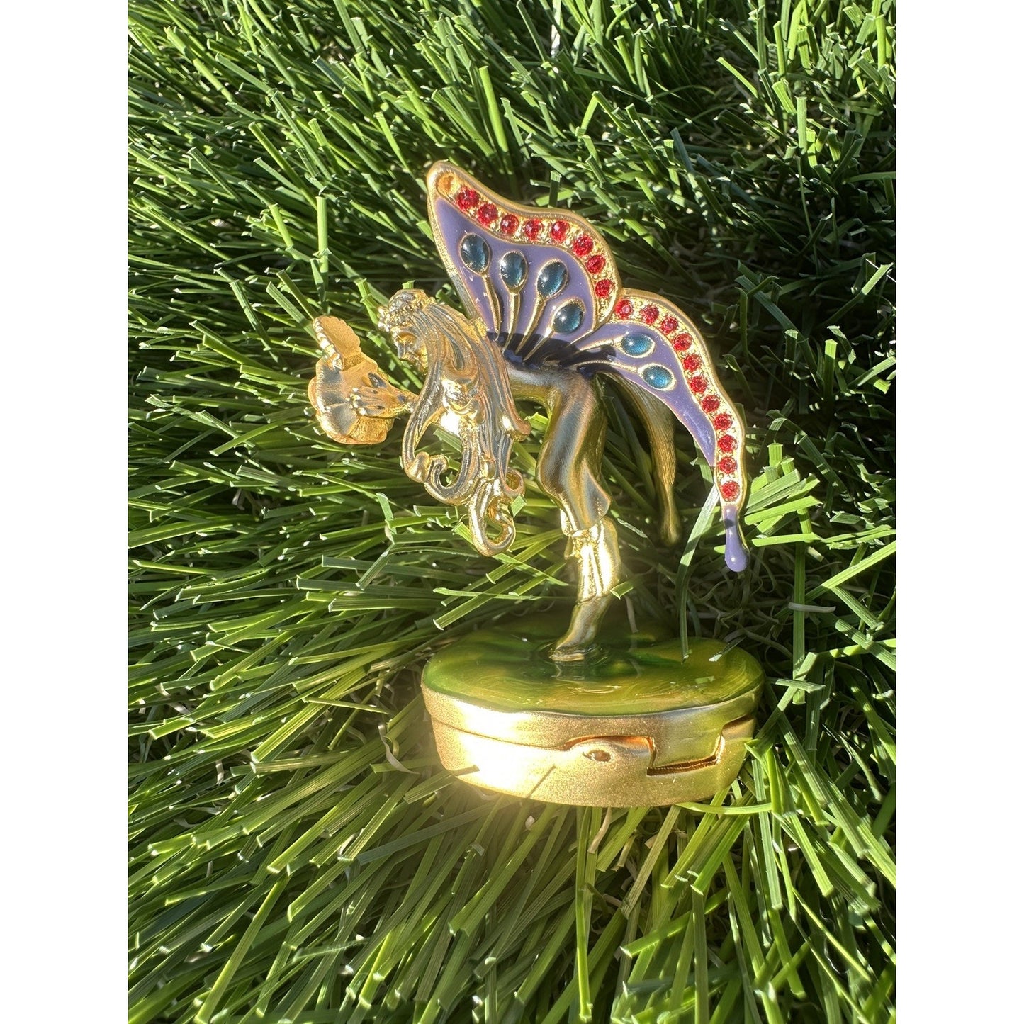 ⭐️Estee Lauder PLEASURES "ENCHANTED FAIRY" Solid Perfume Compact with Pouch⭐️