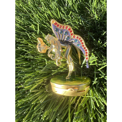 ⭐️Estee Lauder PLEASURES "ENCHANTED FAIRY" Solid Perfume Compact with Pouch⭐️