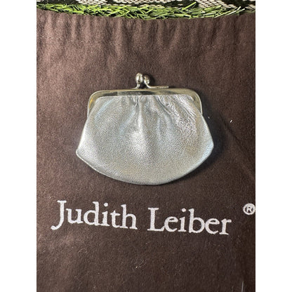 NIB Judith Leiber Swarovski Crystal Floral Minaudiere Set Purse Compact Mirror