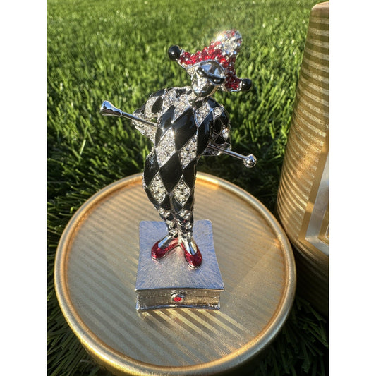 ⭐️Estee Launder Vintage“Jester” Solid Pleasures Perfume Compact 1998⭐️