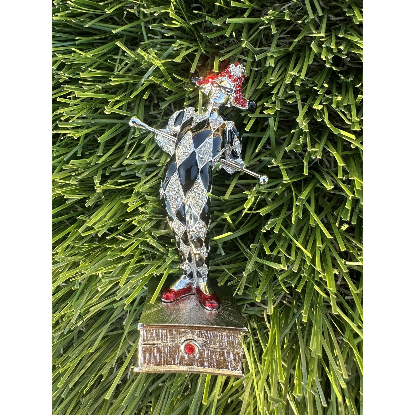 ⭐️Estee Launder Vintage“Jester” Solid Pleasures Perfume Compact 1998⭐️