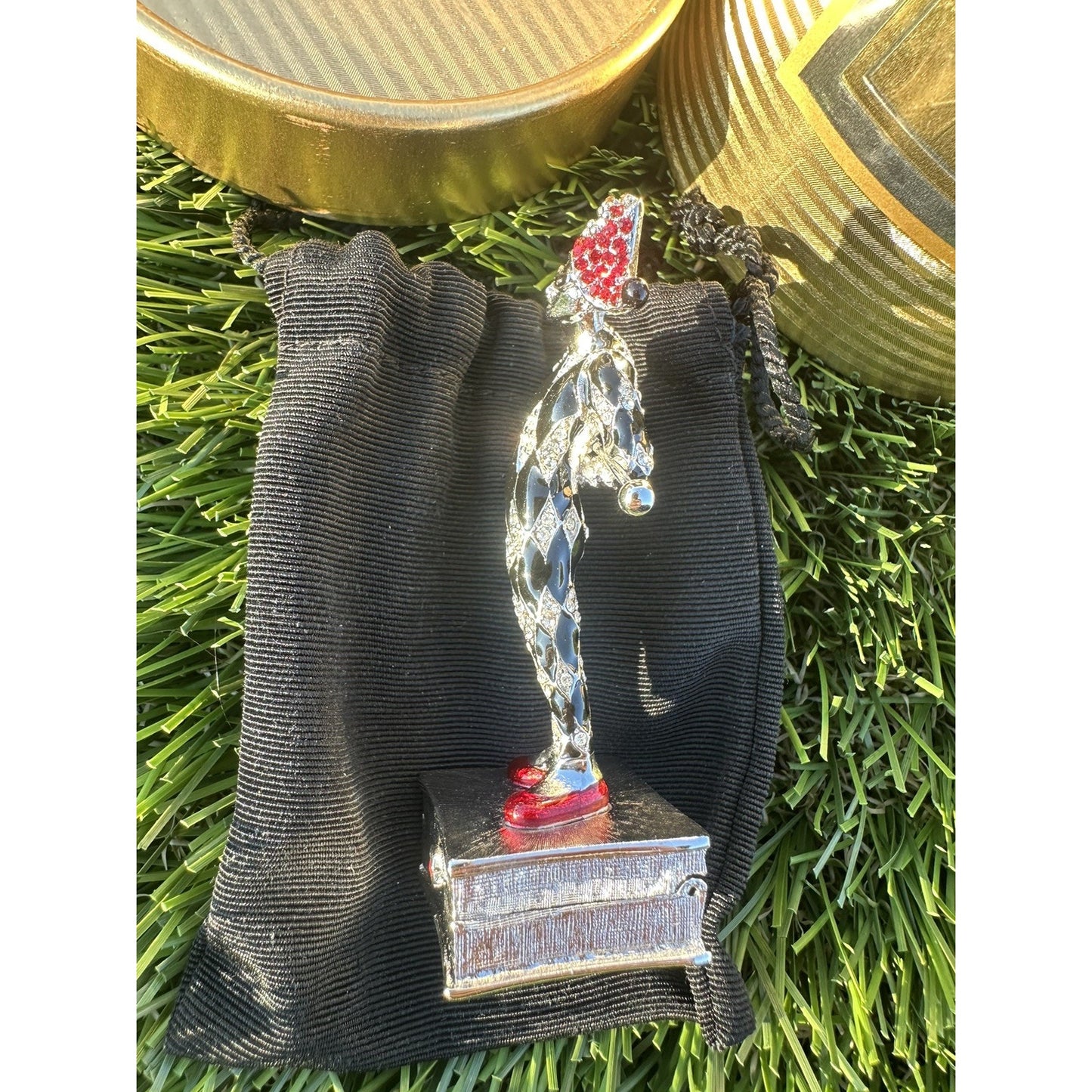 ⭐️Estee Launder Vintage“Jester” Solid Pleasures Perfume Compact 1998⭐️