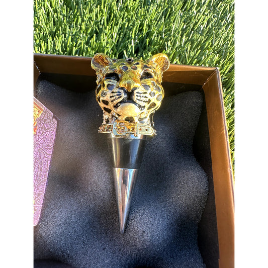 Jay Strongwater Leopard Wine / Bottle Stopper
