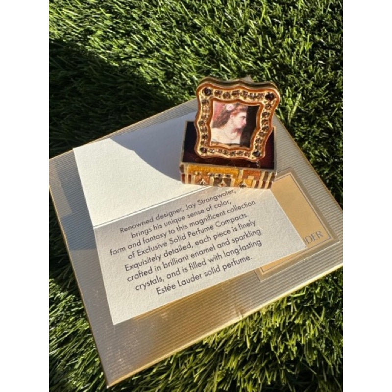 ESTEE LAUDER PERFUME COMPACT RARE 2002 ROMANTIC EDITION MIBB ~ BEAUTIFUL