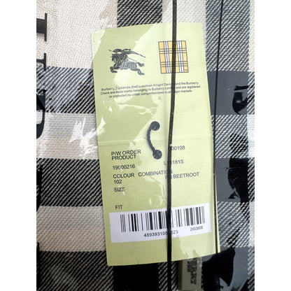 NWT Vintage Burberry London Cashmere Scarf - Unopened Deadstock - 102PQ Beetroot
