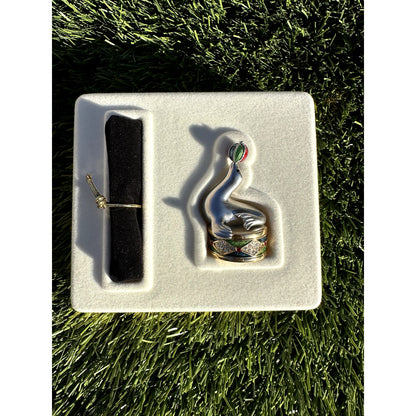 Estee Lauder 'Silver Juggling Seal' Solid Perfume Compact