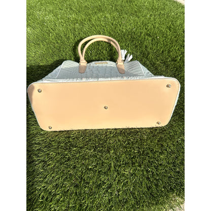 Pristine & Authentic Brahmin Medium Asher Tote – Sea Glass Tri-Texture