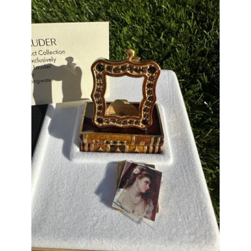 ESTEE LAUDER PERFUME COMPACT RARE 2002 ROMANTIC EDITION MIBB ~ BEAUTIFUL