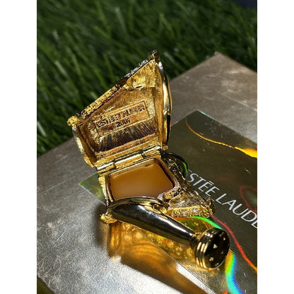 ⭐️Estee Lauder 'Beautiful Watering Can' Solid Perfume Compact SwarovskiVintage⭐️