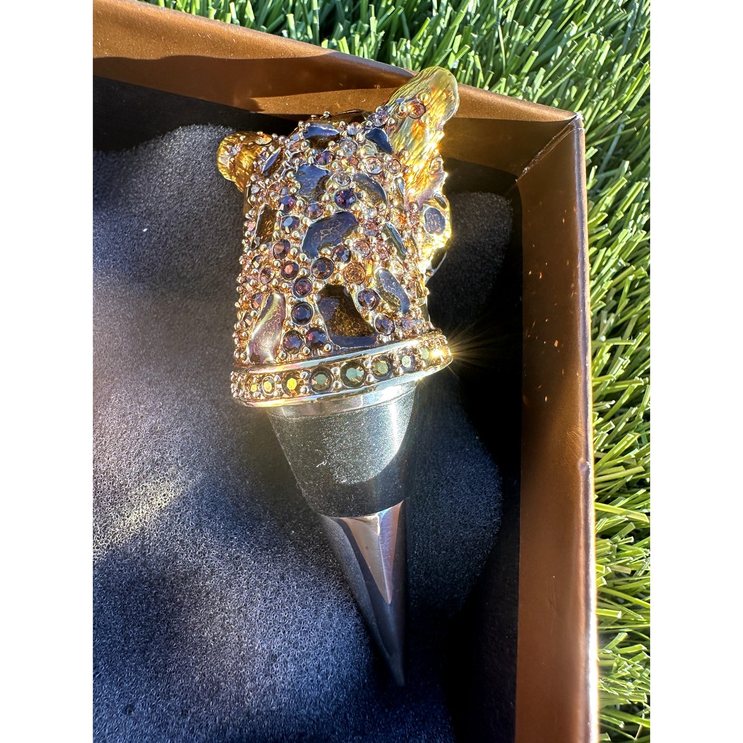Jay Strongwater Leopard Wine / Bottle Stopper